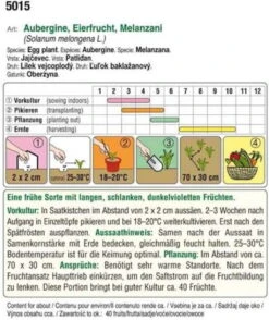 Bio Aubergine Violetta Lunga 3 -Deutschland Gartenbedarf Verkäufe 2024 austrosaat bio aubergine violetta lunga 3 1 paket 1665716 de