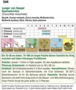 Kürbis "Langer Von Neapel" 5 Kürbis "Langer Von Neapel" -Deutschland Gartenbedarf Verkäufe 2024 austrosaat kuerbis langer von neapel 1 paket 1654464 de