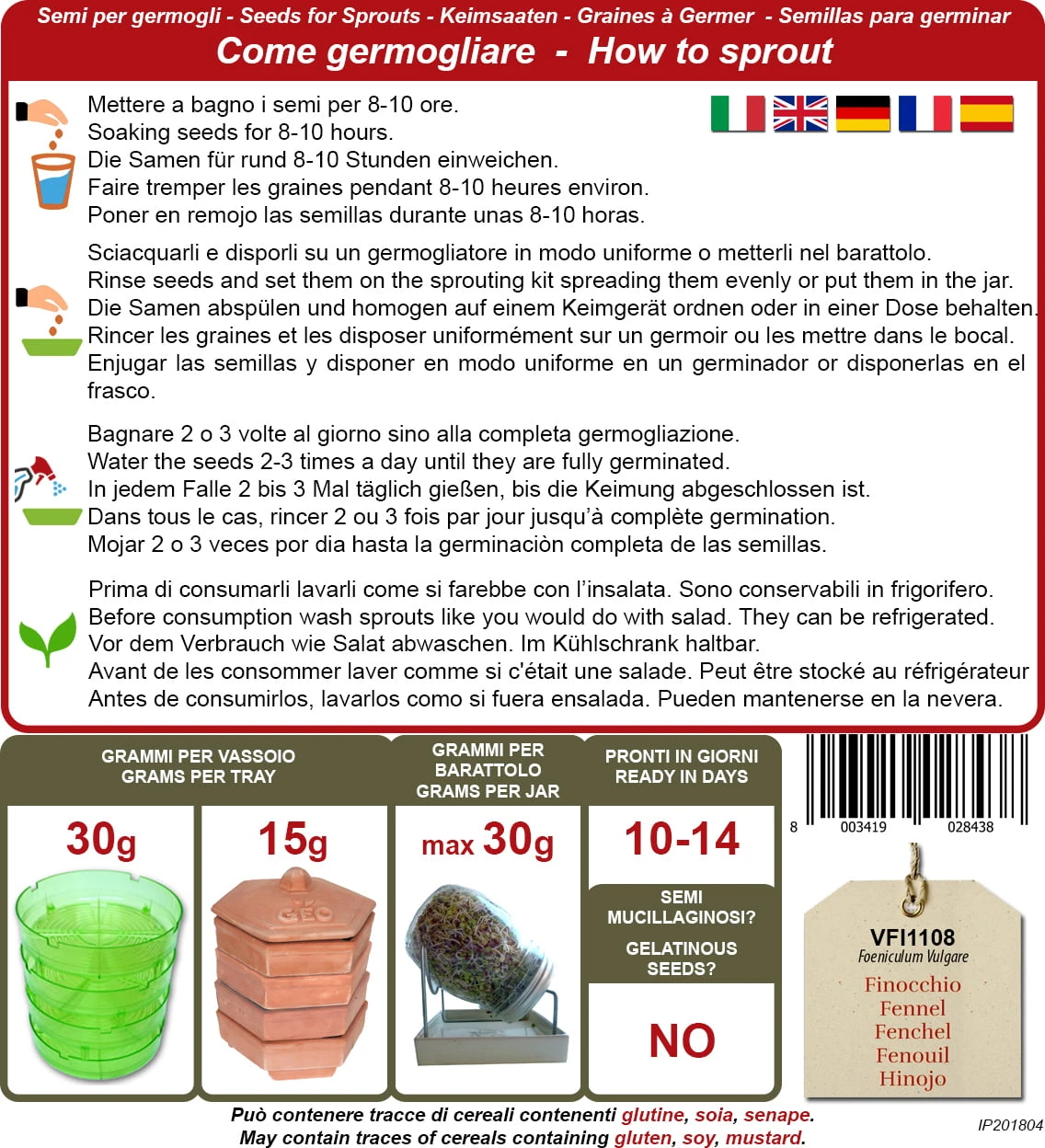 Bio Keimsprossen "Fenchel", 150 G 3 Bio Keimsprossen "Fenchel", 150 G