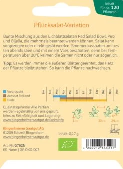 Pflück-Salat-Mischung 5 Pflück-Salat-Mischung -Deutschland Gartenbedarf Verkäufe 2024 bingenheimer saatgut pflueck salat mischung 1587320 de