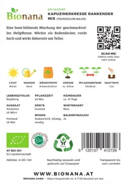 Bio Kapuzinerkresse Mix 5 Bio Kapuzinerkresse Mix -Deutschland Gartenbedarf Verkäufe 2024 bionana bio kapuzinerkresse mix 1 paket 1674690 de