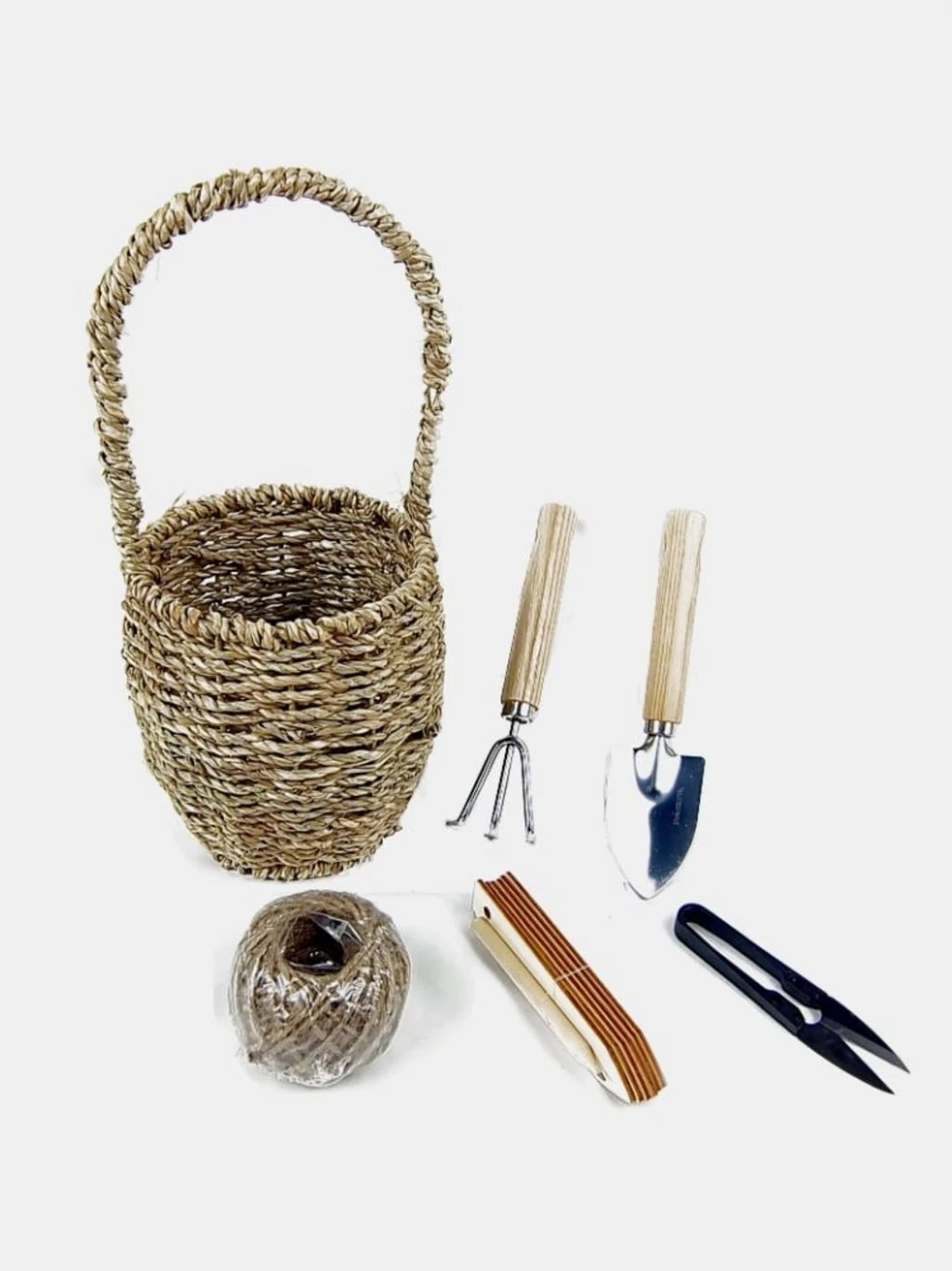 6-teiliges Gartenwerkzeug-Set Mit Korb 4 6-teiliges Gartenwerkzeug-Set Mit Korb – Bild 2