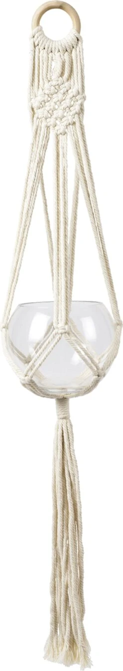 Makramee Blumenampel "Woodstock"