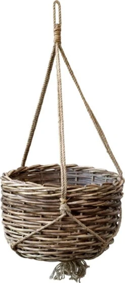 Korb-Blumenampel, H 22 Cm Ø 35 Cm -Deutschland Gartenbedarf Verkäufe 2024 chic antique korb blumenampel h 22 cm oe 35 cm 1682214 de