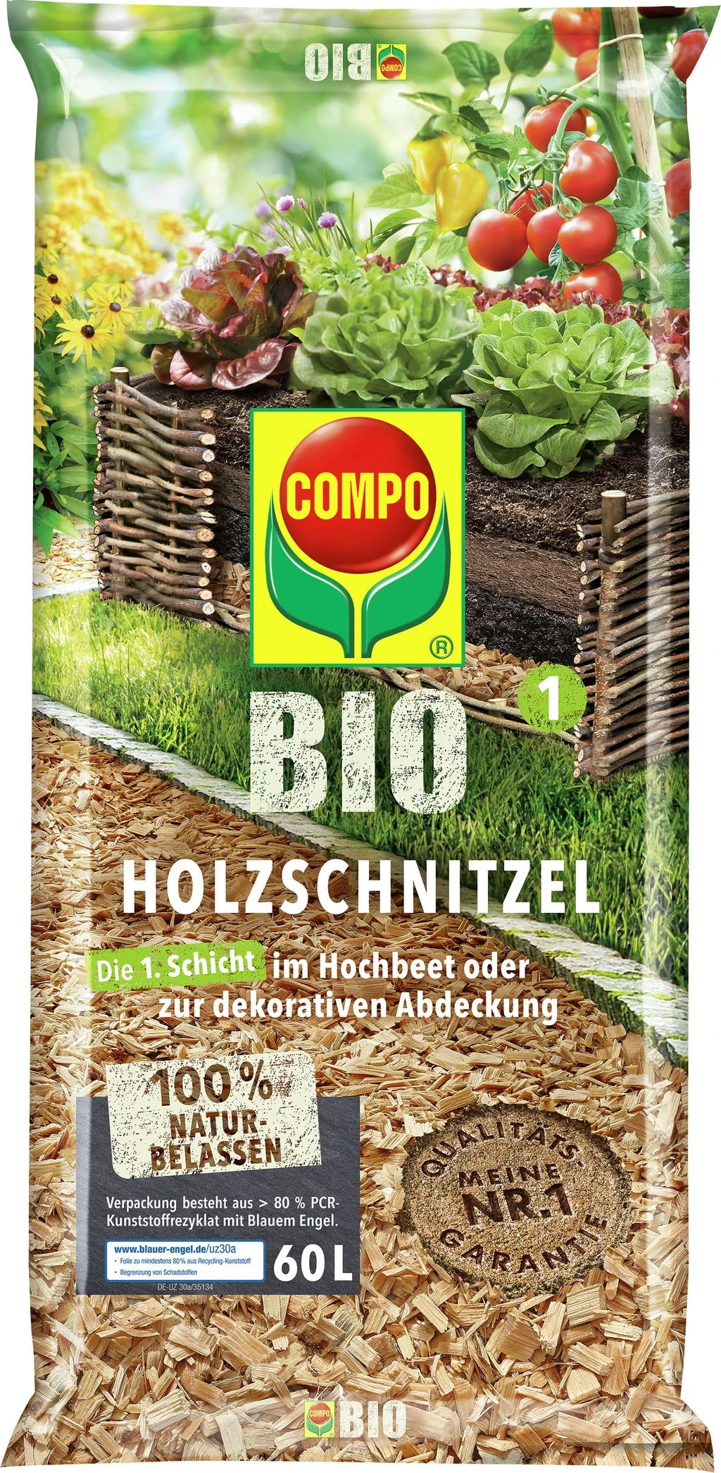 Compo Bio Holzschnitzel, 60 Liter 5 Compo Bio Holzschnitzel, 60 Liter – Bild 3