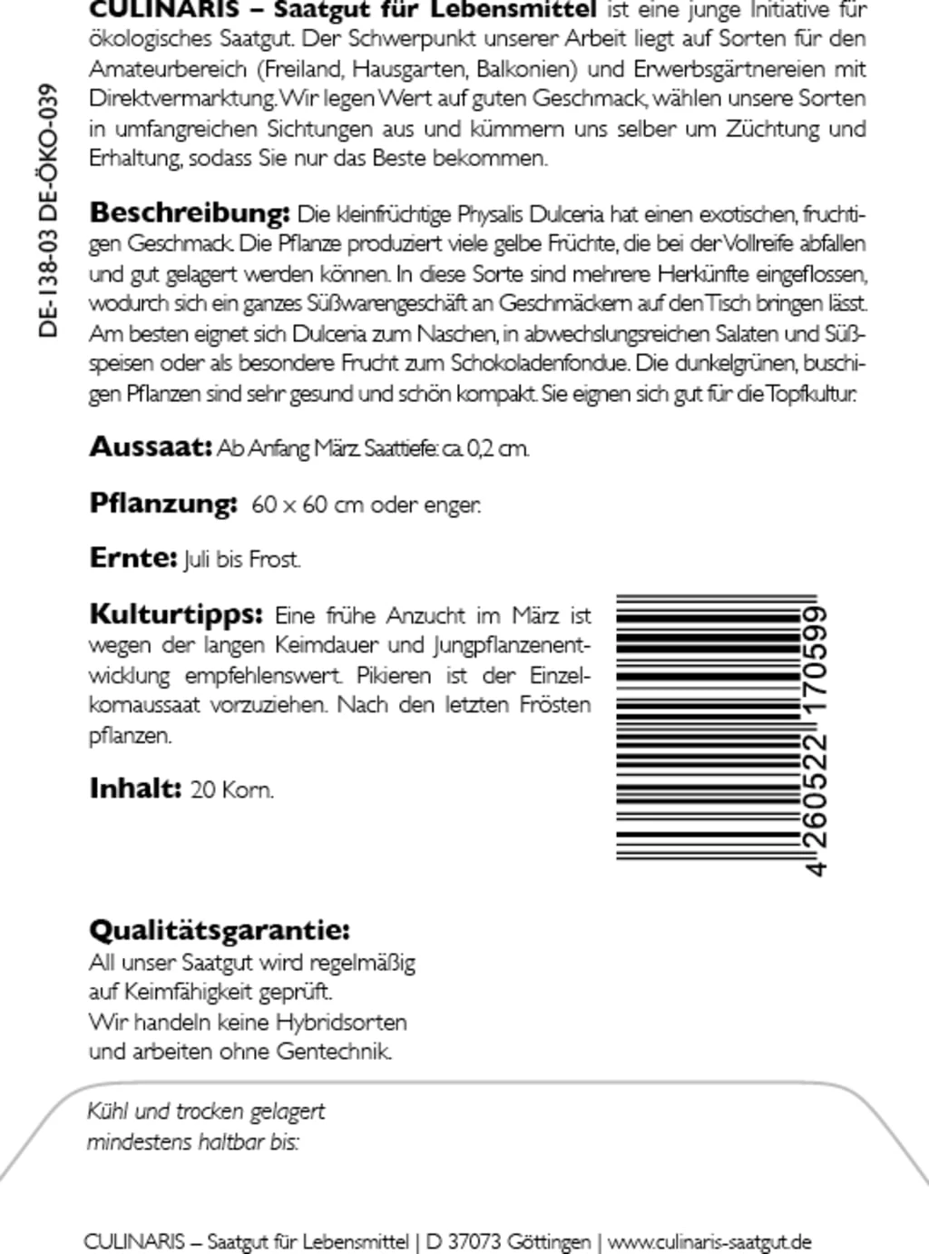 Bio Physalis Dulceria 3 Bio Physalis Dulceria