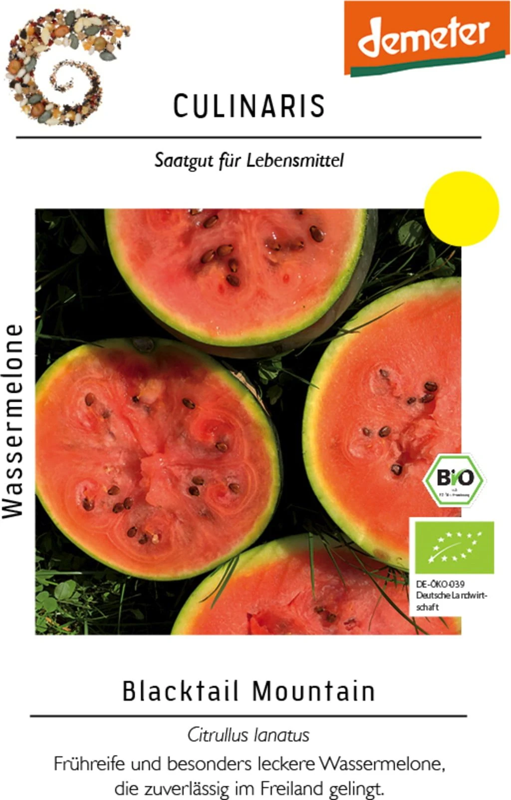 Bio Wassermelone Blacktail Mountain 3 Bio Wassermelone Blacktail Mountain