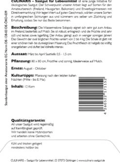 Bio Wassermelone Solopoly 7 Bio Wassermelone Solopoly -Deutschland Gartenbedarf Verkäufe 2024 culinaris bio wassermelone solopoly 1 paket 1683596 de