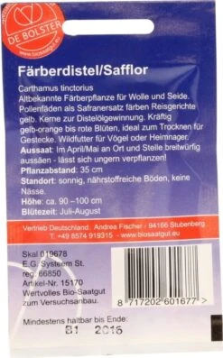 Färberdistel/Saflor, 3 G -Deutschland Gartenbedarf Verkäufe 2024 de bolster faerberdistel saflor 3 g 1650999 de