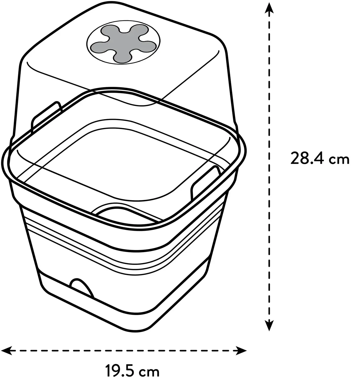 Elho Anzuchttopf Set Green Basics 20cm - Quadrat, Laubgrün 12 Elho Anzuchttopf Set Green Basics 20cm - Quadrat, Laubgrün – Bild 10