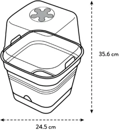 Elho Anzuchttopf Set Green Basics 25cm - Quadrat, Laubgrün -Deutschland Gartenbedarf Verkäufe 2024 elho anzuchttopf set green basics 25cm quadrat 1406193 de