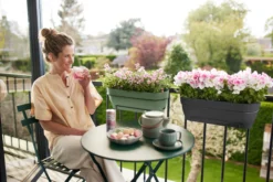 Elho Balkonkasten Vibia Campana, 50 Cm, Anthrazit