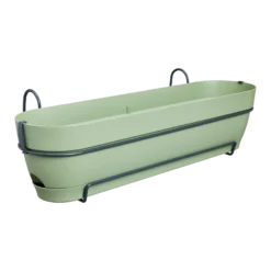 Elho Balkonkasten Vibia Campana Allin1, 70 Cm, Pistazien Grün