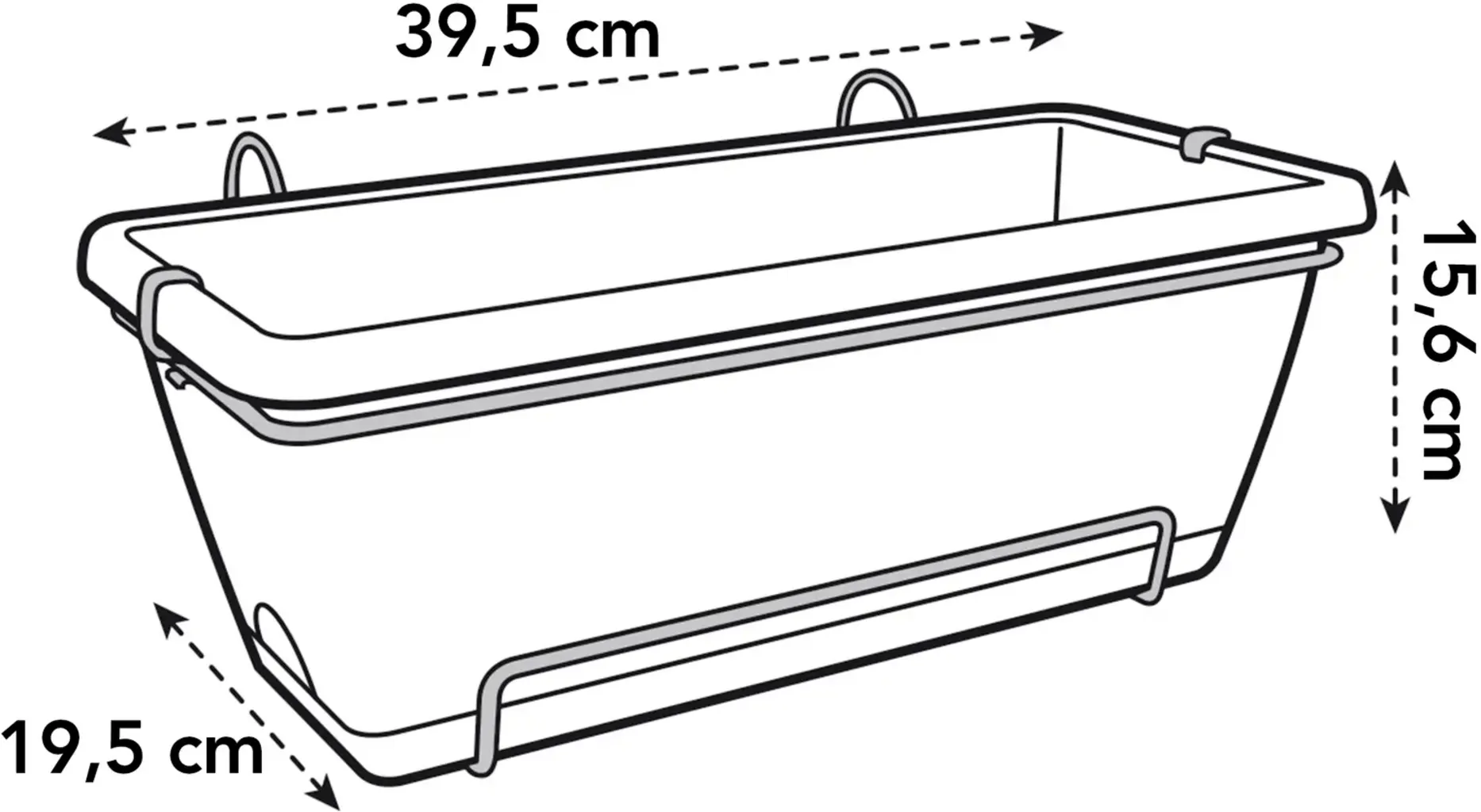Elho Barcelona Balkonkasten 40 Cm, Weiss 6 Elho Barcelona Balkonkasten 40 Cm, Weiss – Bild 4