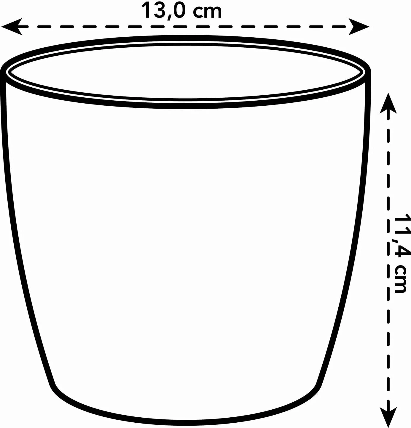 Elho Brussels Rund Mini 13 Cm, Anthrazit 8 Elho Brussels Rund Mini 13 Cm, Anthrazit – Bild 6