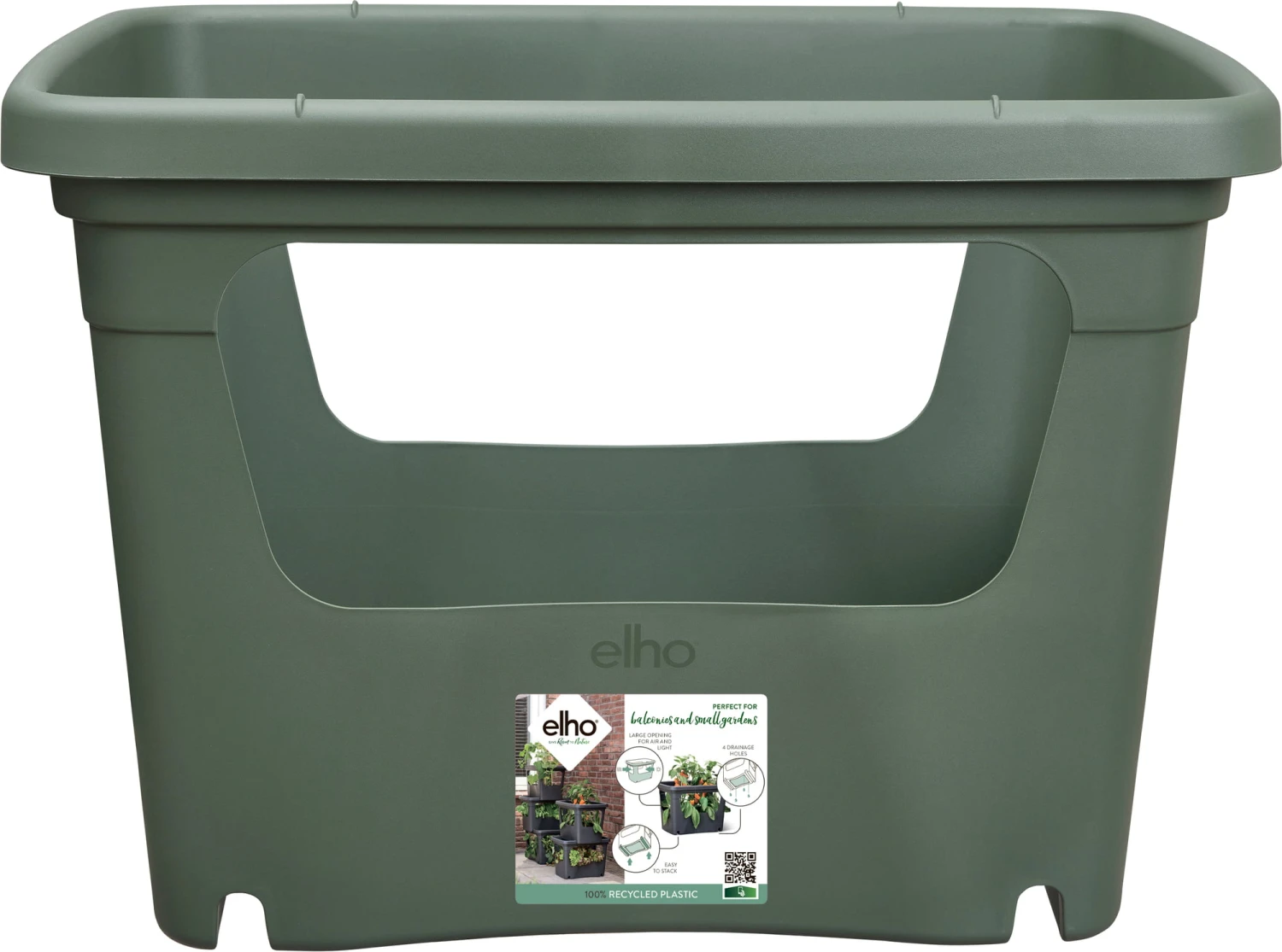 Elho Green Basics Stack & Grow Large, Laubgrün 8 Elho Green Basics Stack & Grow Large, Laubgrün – Bild 6
