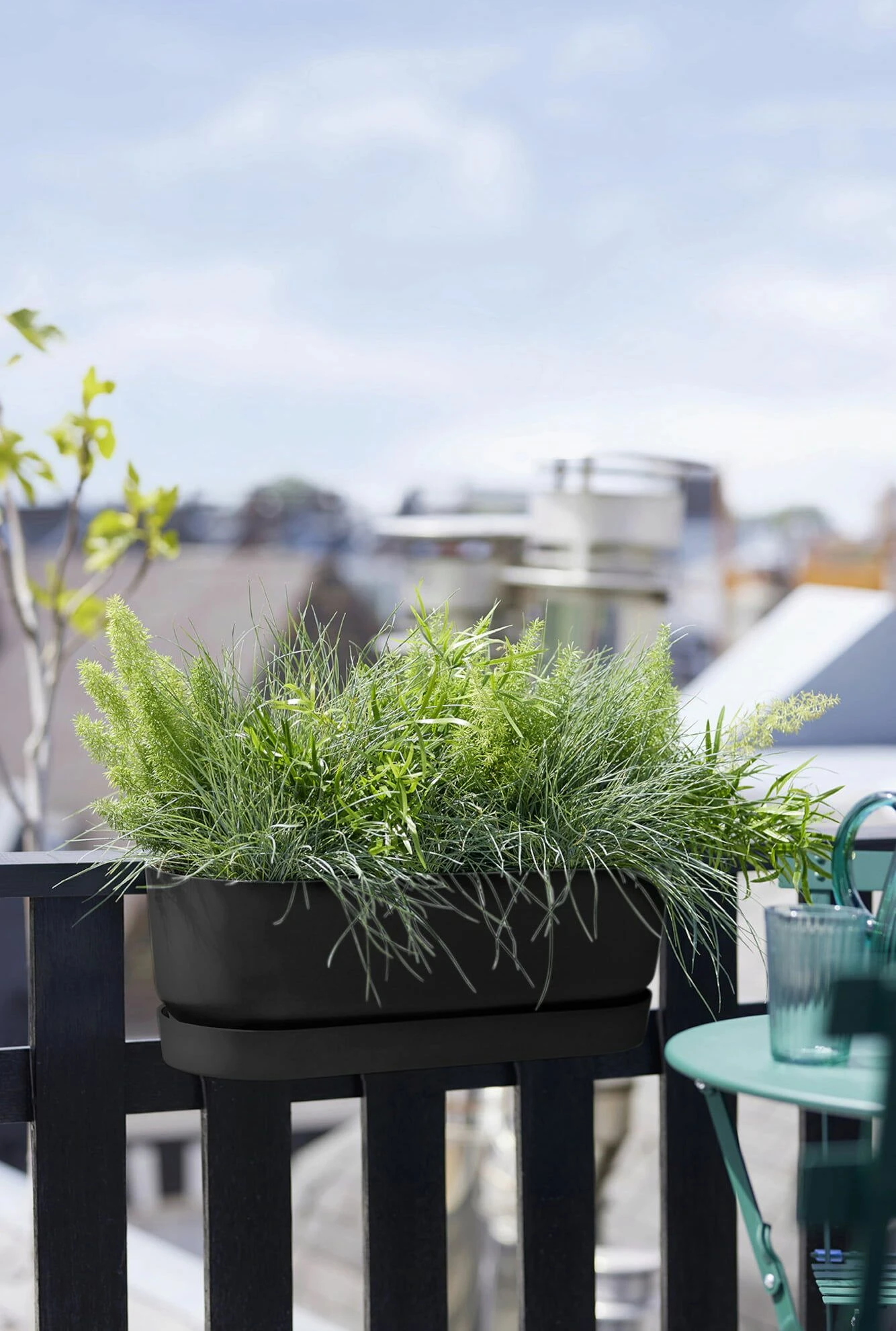 Elho Greenville Easy Balcony 52 Cm, Living Schwarz 3 Elho Greenville Easy Balcony 52 Cm, Living Schwarz