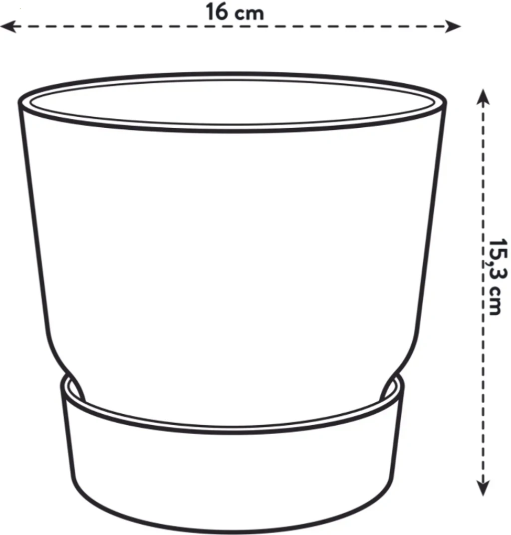 Elho Greenville Topf Rund 16 Cm, Laubgrün 7 Elho Greenville Topf Rund 16 Cm, Laubgrün – Bild 5