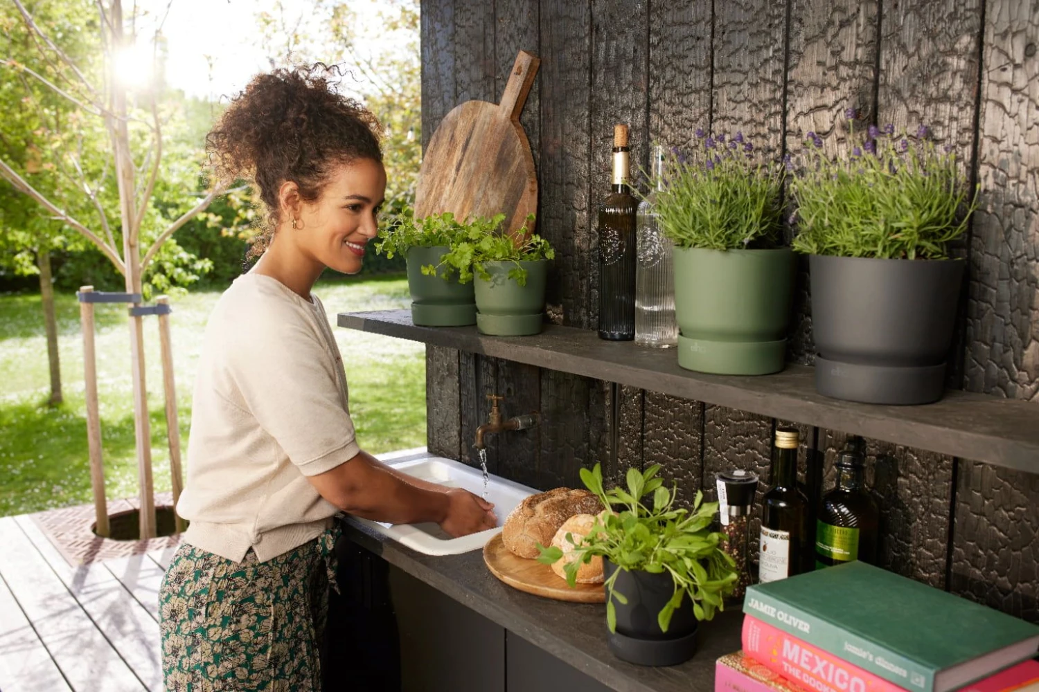 Elho Greenville Topf Rund 20 Cm, Living Schwarz 3 Elho Greenville Topf Rund 20 Cm, Living Schwarz