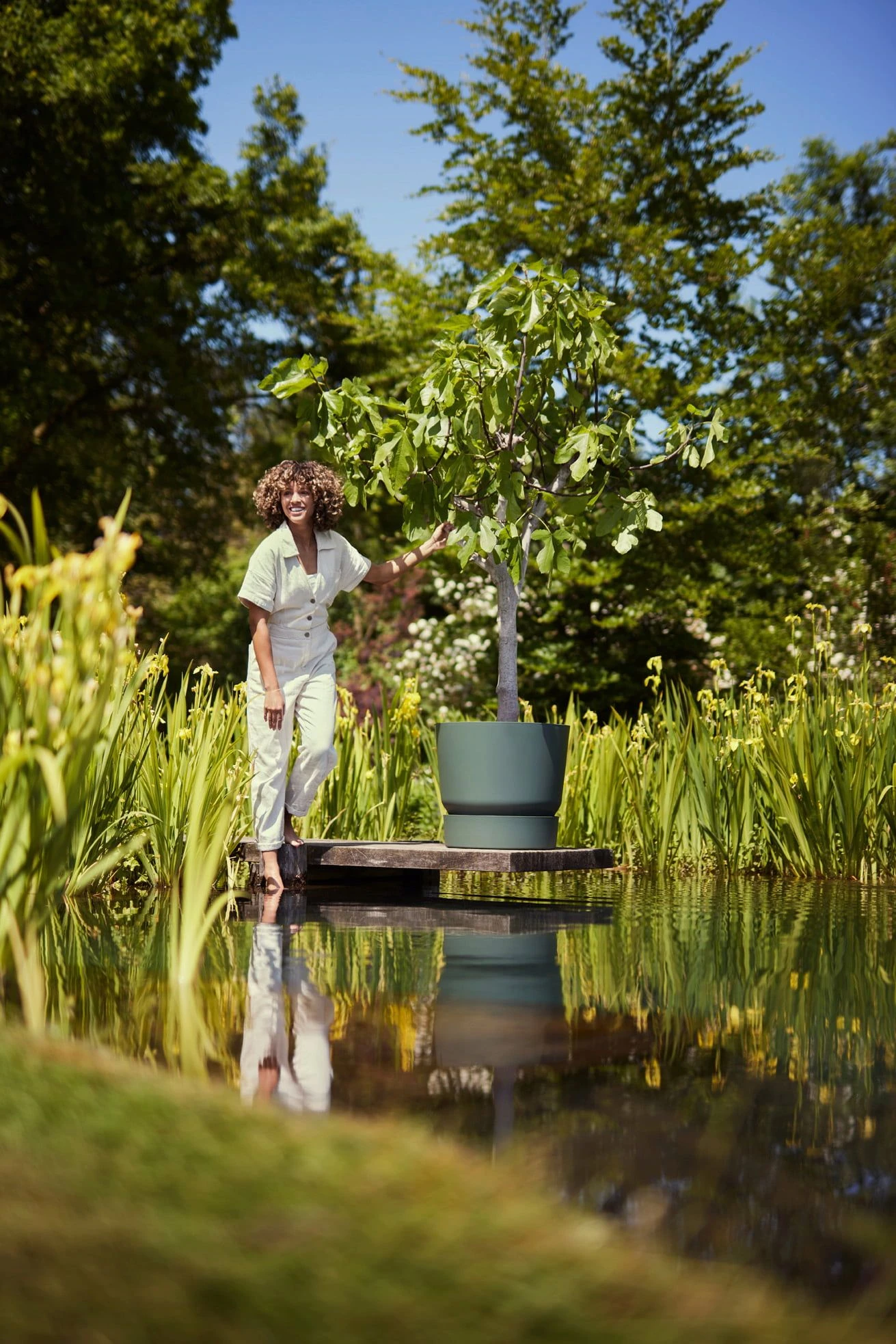 Elho Greenville Topf Rund 30 Cm, Laubgrün 10 Elho Greenville Topf Rund 30 Cm, Laubgrün – Bild 8