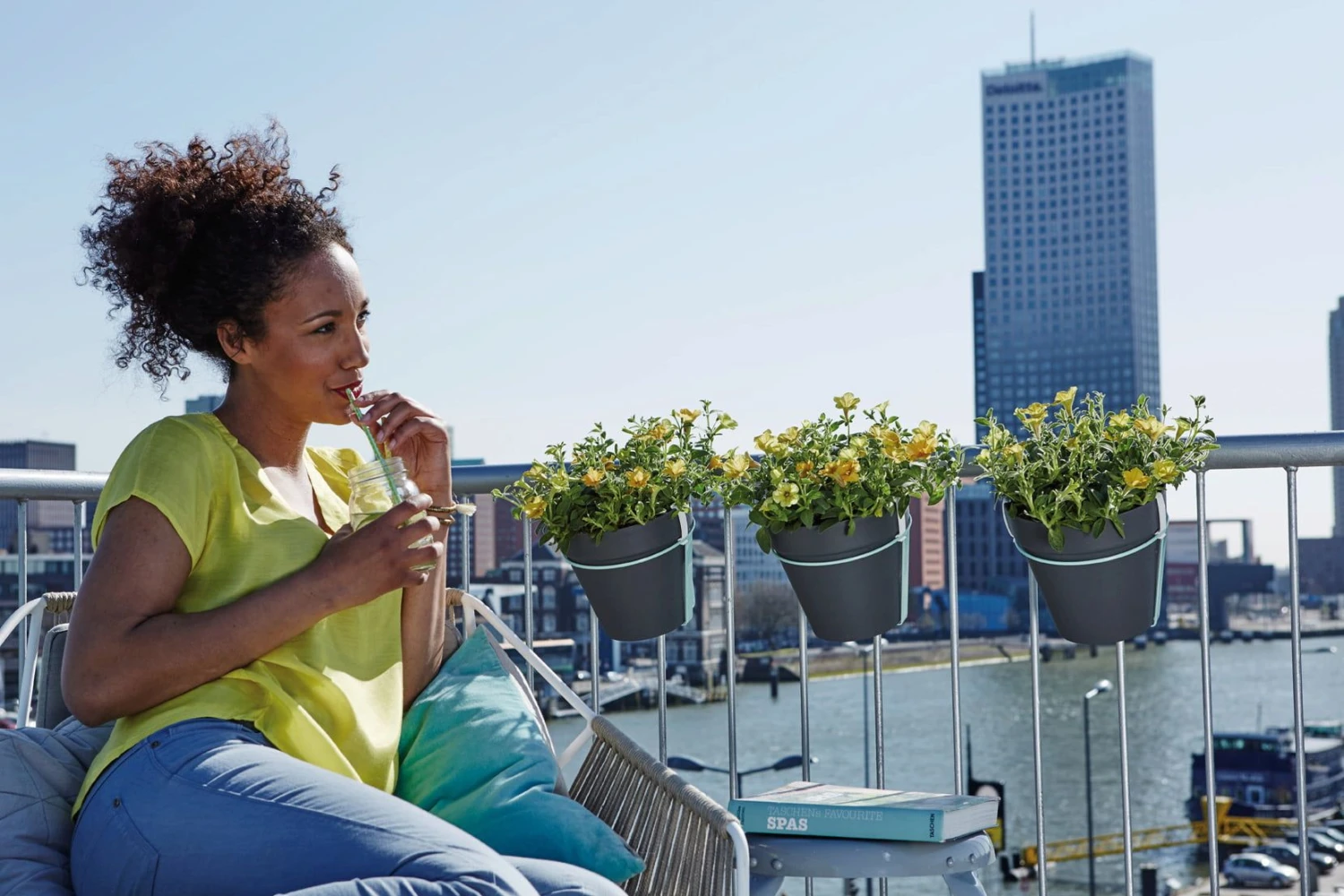 Elho Loft Urban "balkon Potholder", Anthrazit 8 Elho Loft Urban "balkon Potholder", Anthrazit – Bild 6