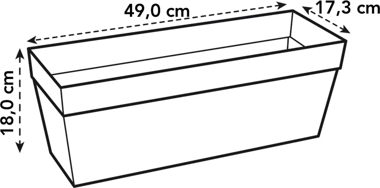 Elho Loft Urban Balkonkasten 50, Anthrazit 4 Elho Loft Urban Balkonkasten 50, Anthrazit – Bild 2