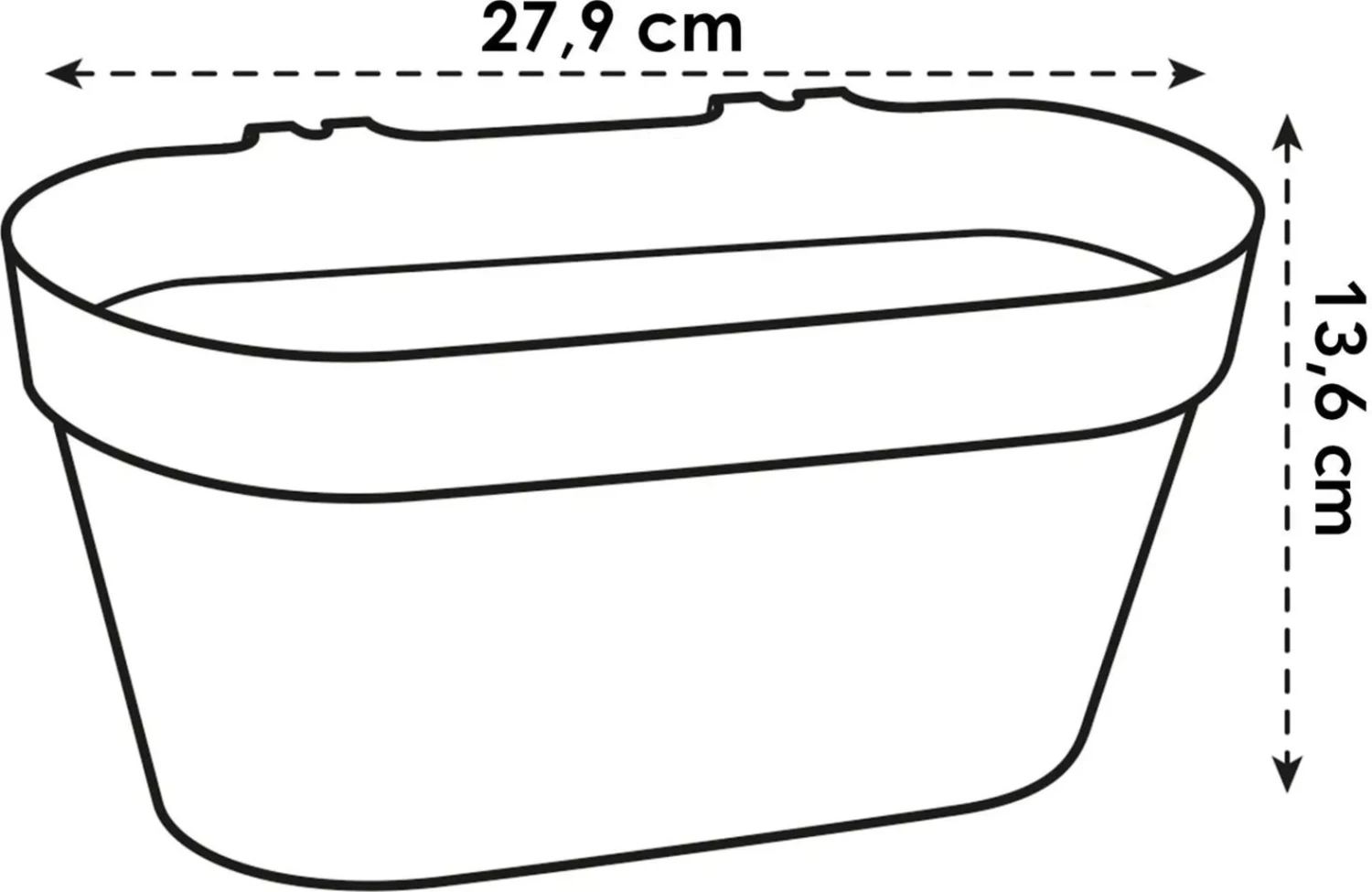 Elho Loft Urban Green Wall "Duo" 28 Cm, Weiss 3 Elho Loft Urban Green Wall "Duo" 28 Cm, Weiss