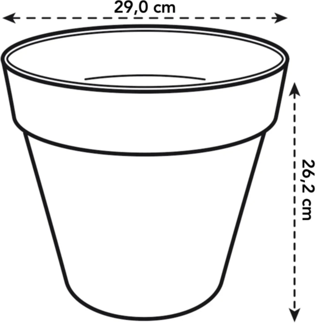 Elho Loft Urban Rund 30, Warmes Grau 7 Elho Loft Urban Rund 30, Warmes Grau – Bild 5