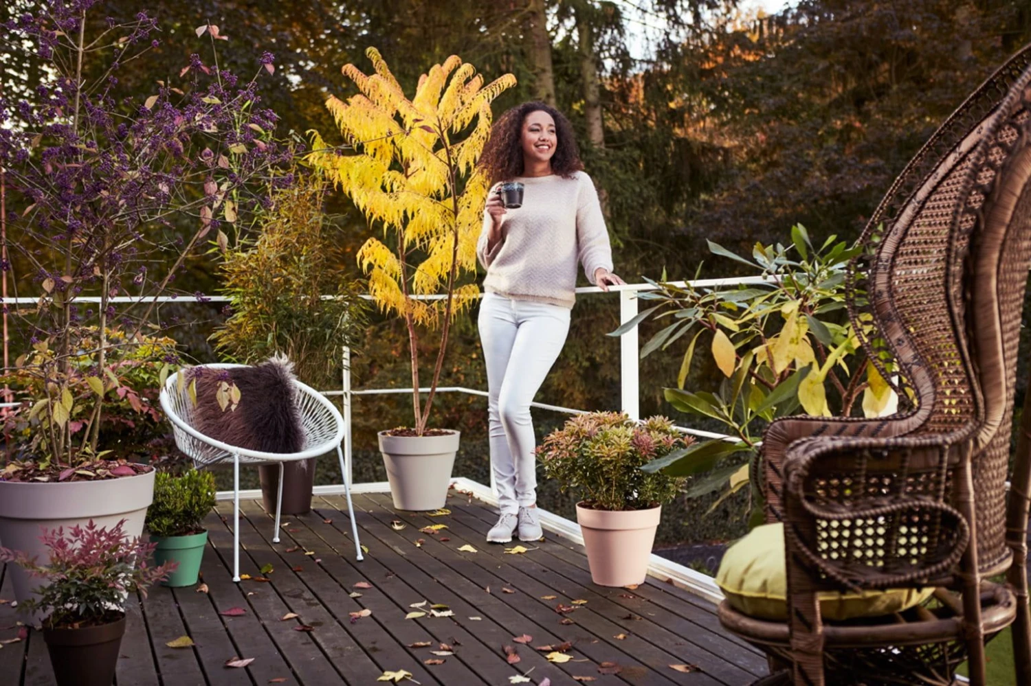 Elho Loft Urban Rund 30, Warmes Grau 8 Elho Loft Urban Rund 30, Warmes Grau – Bild 6