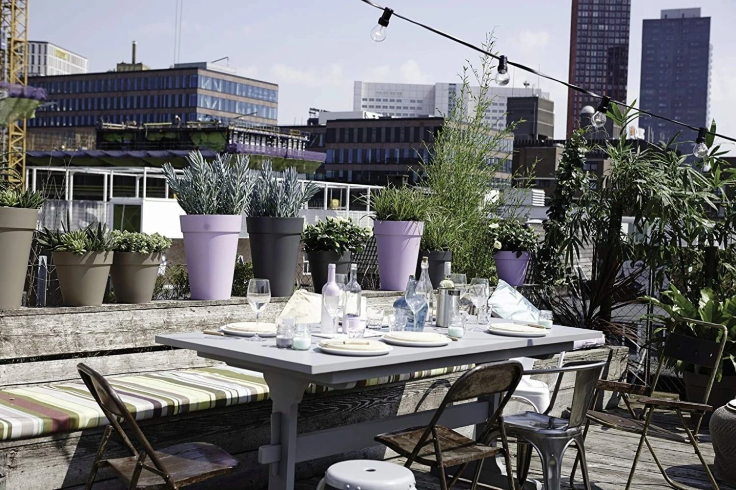 Elho Loft Urban Rund Hoch 28, Anthrazit 10 Elho Loft Urban Rund Hoch 28, Anthrazit – Bild 8