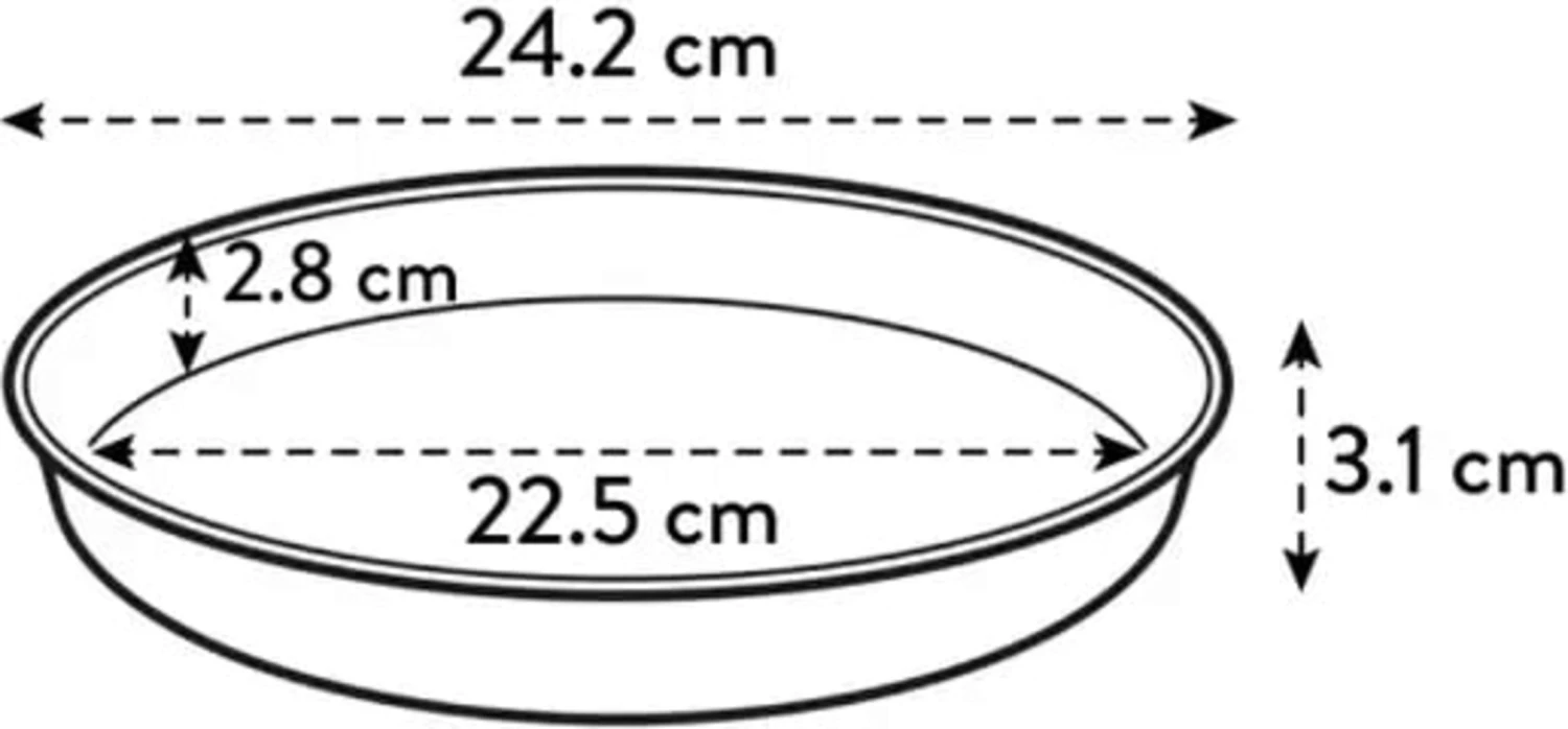 Elho Loft Urban Untersetzer Rund 24, Vintage Blau 6 Elho Loft Urban Untersetzer Rund 24, Vintage Blau – Bild 4