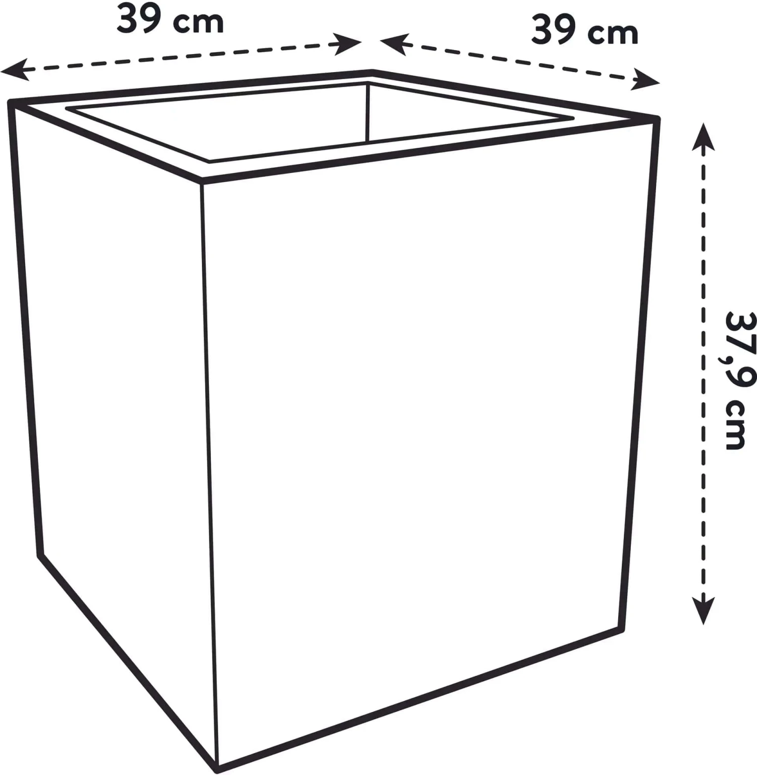 Elho Pflanztopf Vivo Next Quadrat - 40 Cm, Living Schwarz 8 Elho Pflanztopf Vivo Next Quadrat - 40 Cm, Living Schwarz – Bild 6