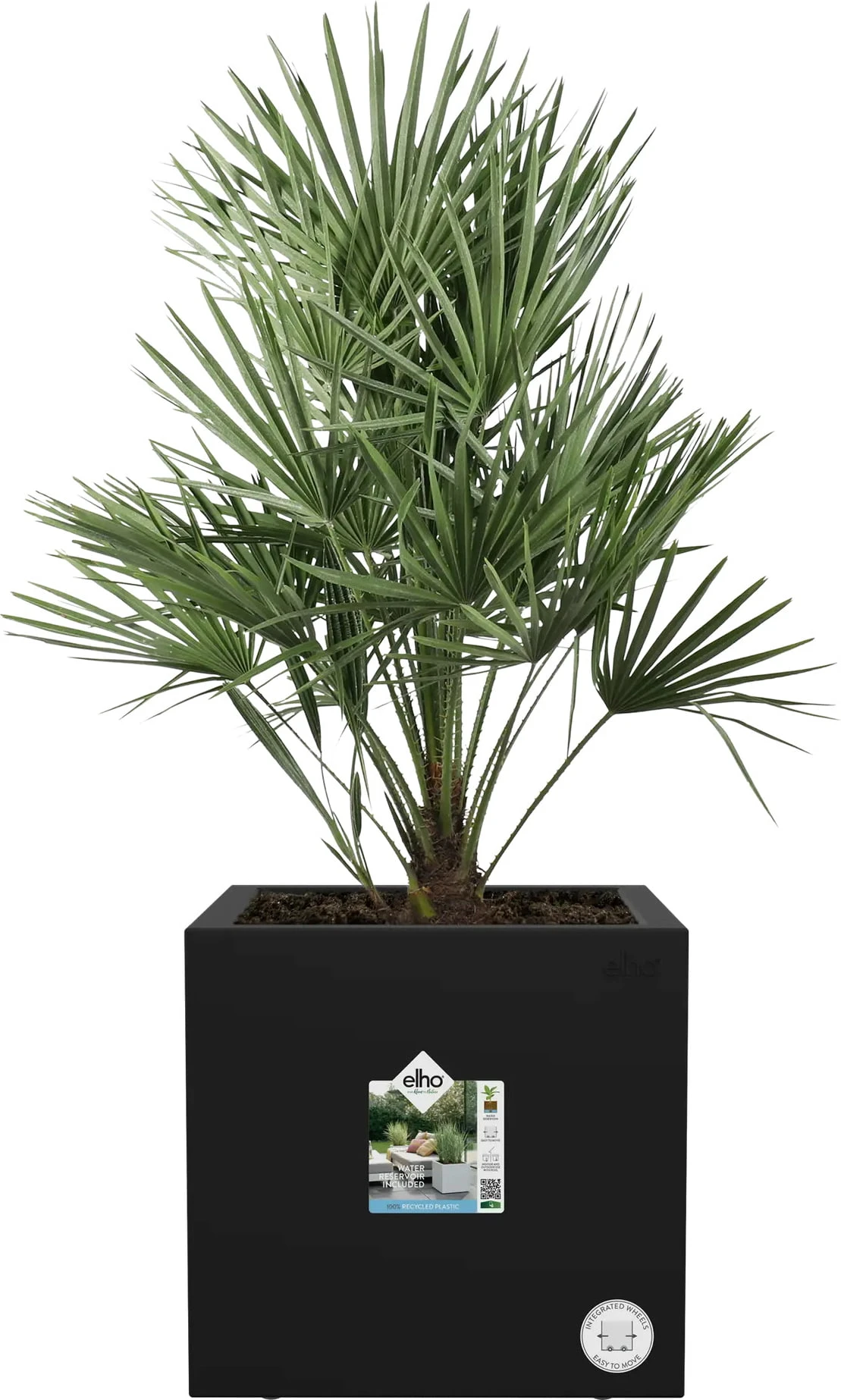 Elho Pflanztopf Vivo Next Quadrat - 40 Cm, Living Schwarz 3 Elho Pflanztopf Vivo Next Quadrat - 40 Cm, Living Schwarz