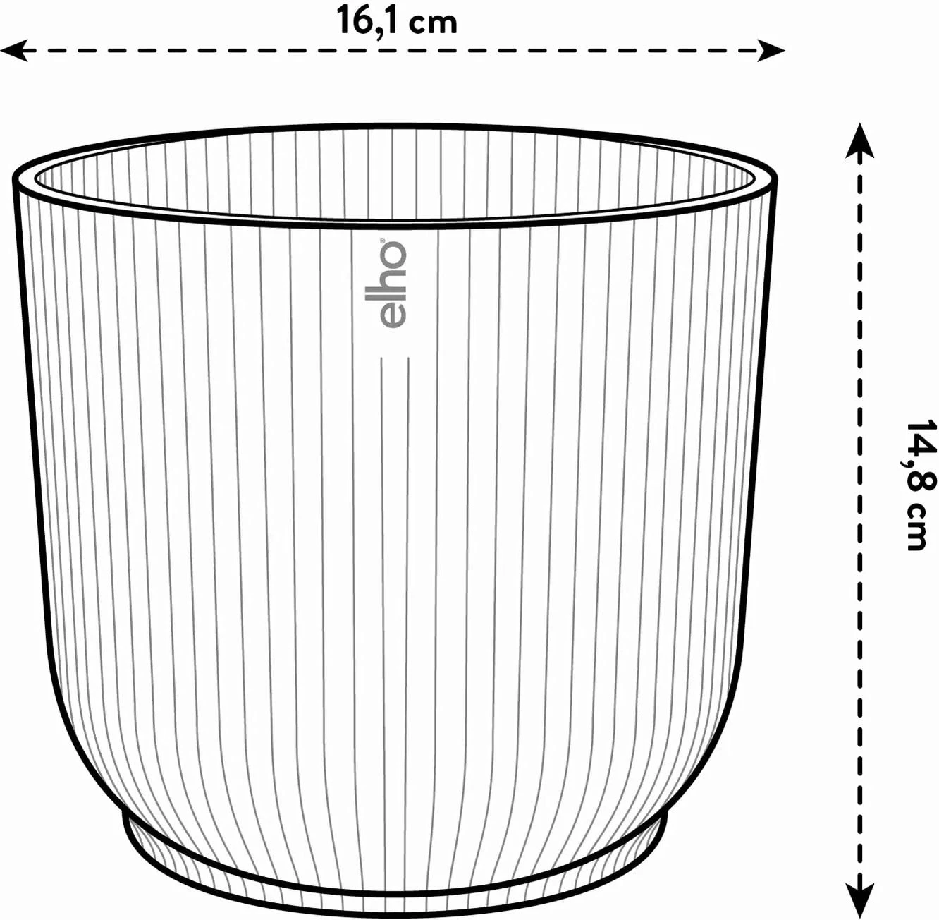 Elho Vibes Fold Rund 16 Cm, Sorbet Grün 14 Elho Vibes Fold Rund 16 Cm, Sorbet Grün – Bild 12