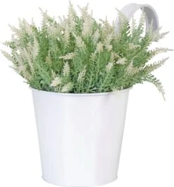 ESSCHERT DESIGN Blumentopf Mit Haken, Weiß