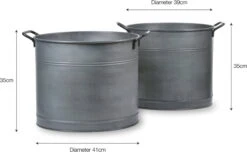 2er Set Verzinkte Pflanzkübel 14 2er Set Verzinkte Pflanzkübel -Deutschland Gartenbedarf Verkäufe 2024 garden trading 2er set verzinkte pflanzkuebel 1 set 804867 de