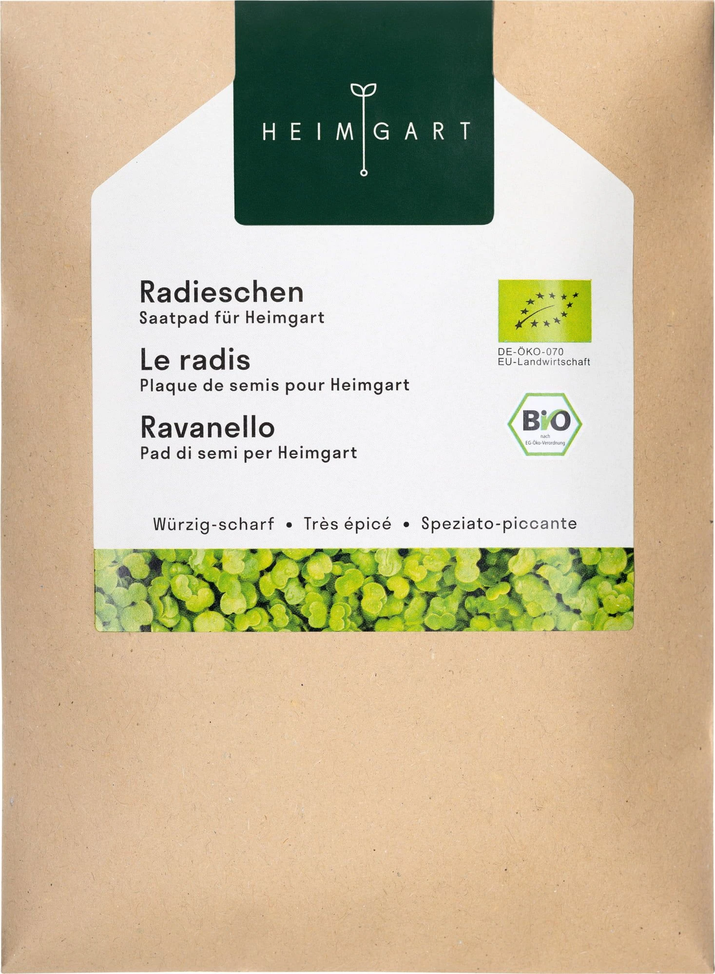 Radieschen Microgreens Saatpad 3 Radieschen Microgreens Saatpad