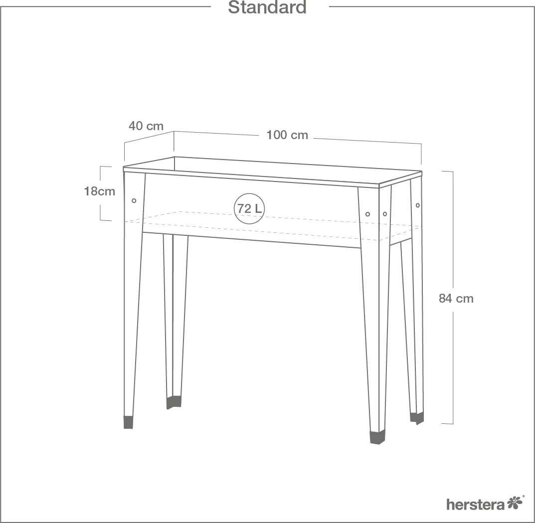 Hochbeet "Urban Garden" , Anthrazit 10 Hochbeet "Urban Garden" , Anthrazit – Bild 8