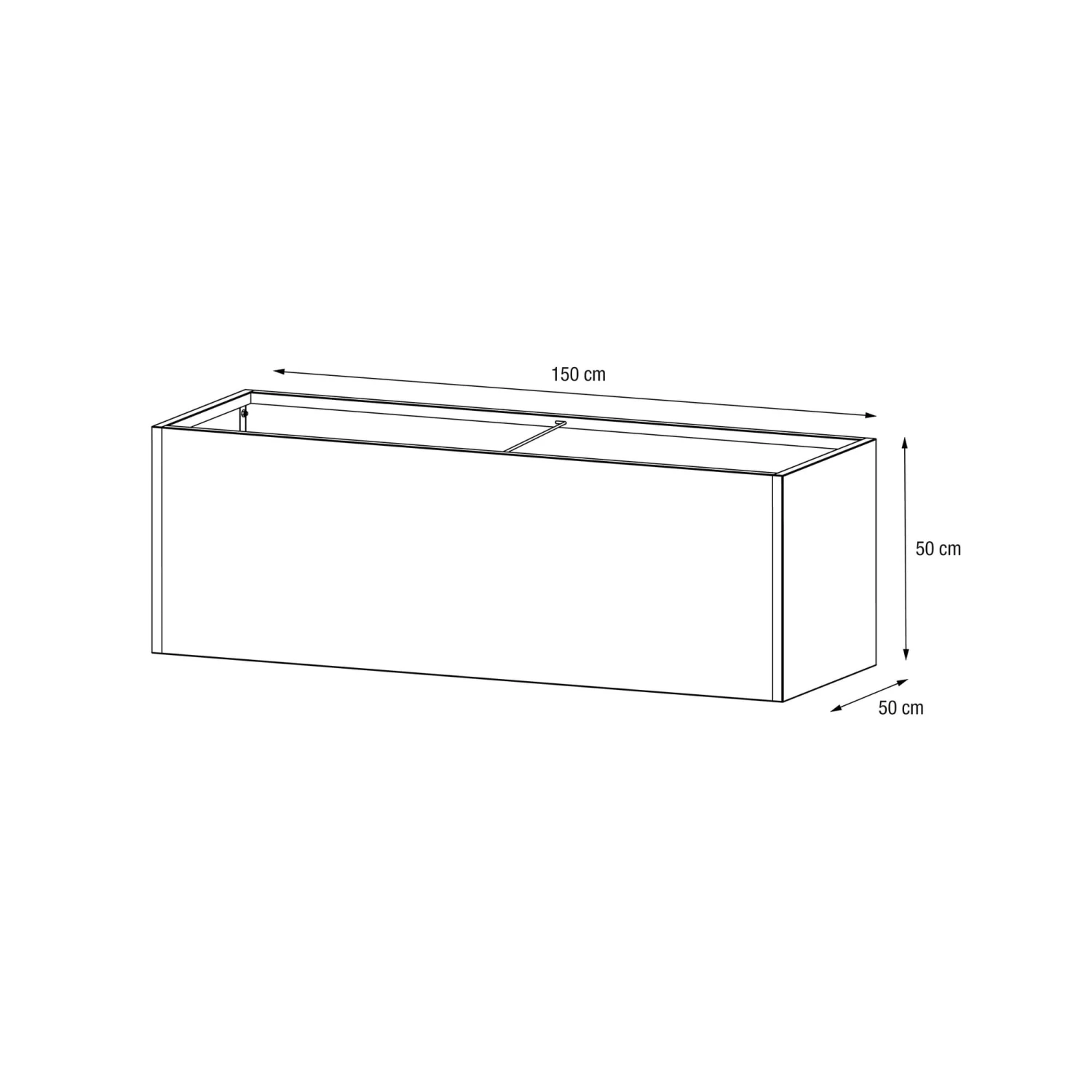 Pflanzkasten 50 X 150 X 50, Anthrazit 3 Pflanzkasten 50 X 150 X 50, Anthrazit
