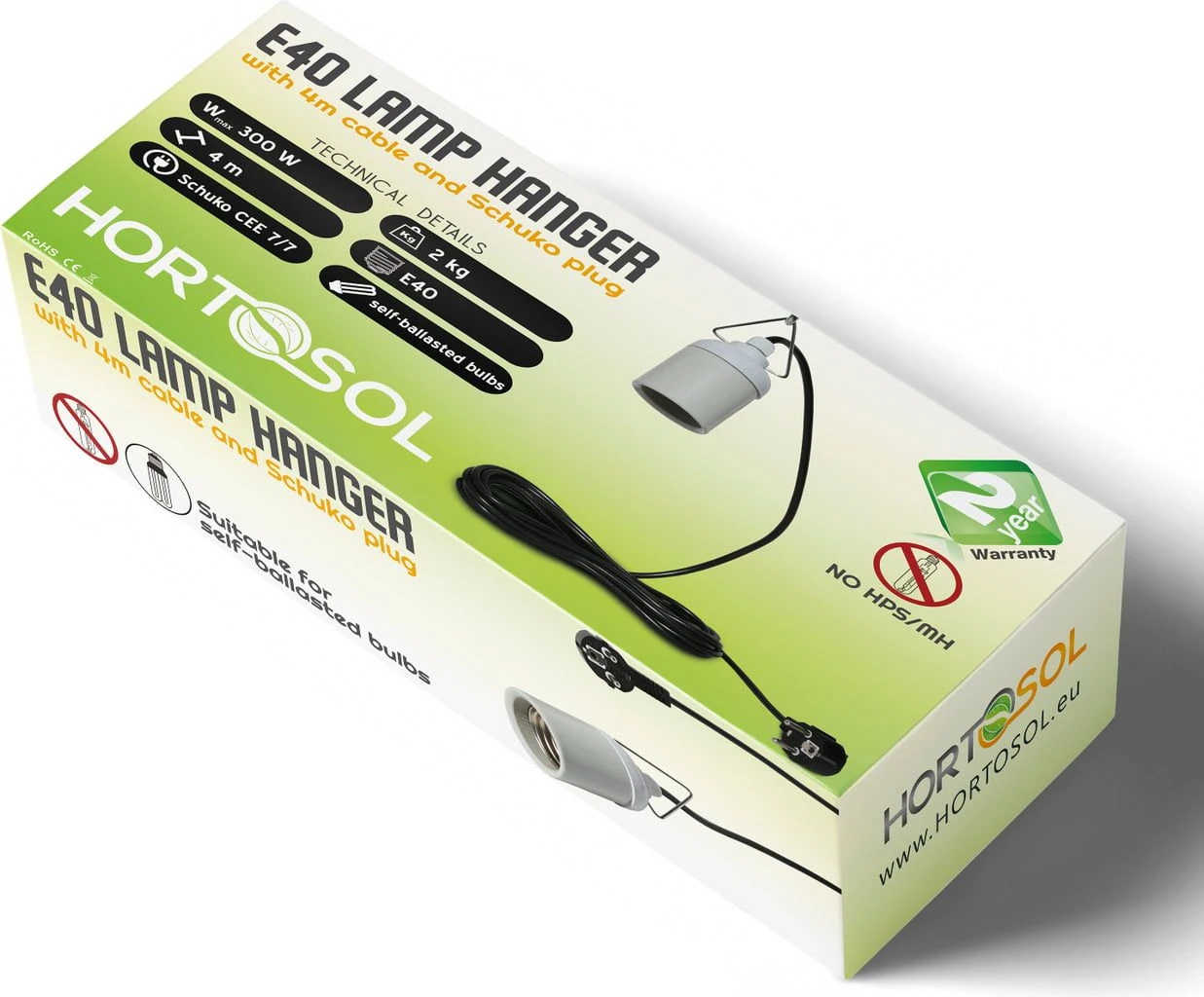 E40 Lampenaufhänger Verkabelt 4m 7 E40 Lampenaufhänger Verkabelt 4m – Bild 5