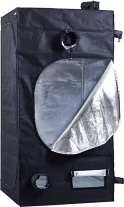 Growzelt 100x100x200 Cm -Deutschland Gartenbedarf Verkäufe 2024 hortosol growzelt 100x100x200 cm 1 stk 1716750 de