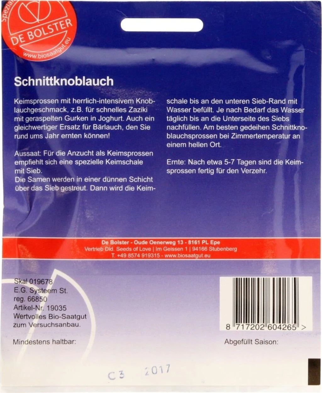 Keimsprossen "Schnittknoblauch", 20 G 5 Keimsprossen "Schnittknoblauch", 20 G – Bild 3