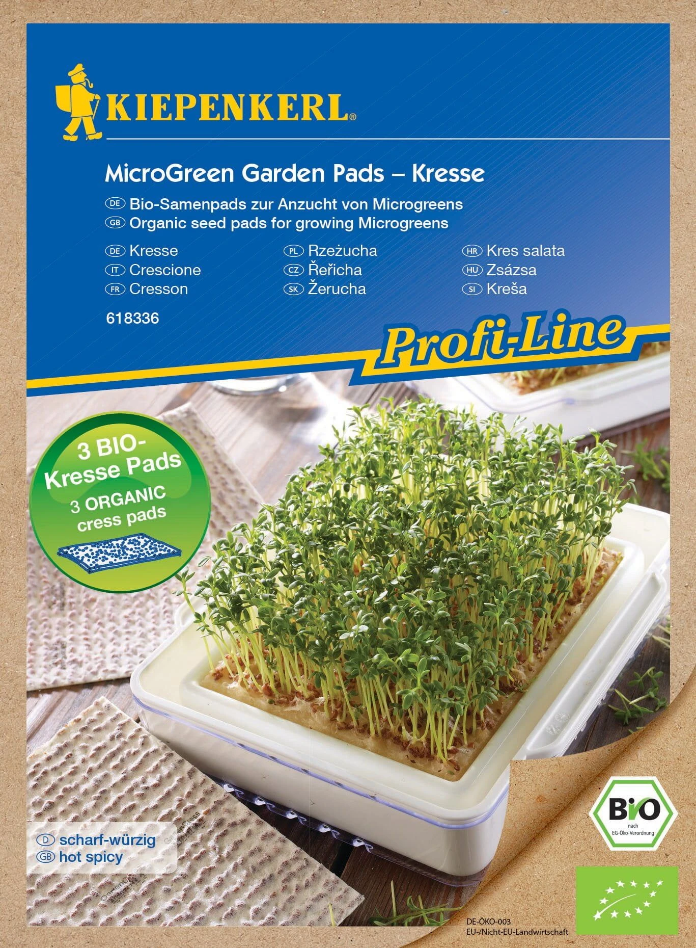 Bio Microgreen Pads Kresse, Nachfüllpad 4 Bio Microgreen Pads Kresse, Nachfüllpad – Bild 2