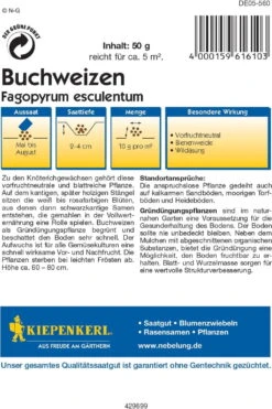 Buchweizen, 50 G 5 Buchweizen, 50 G -Deutschland Gartenbedarf Verkäufe 2024 kiepenkerl buchweizen 1665280 de