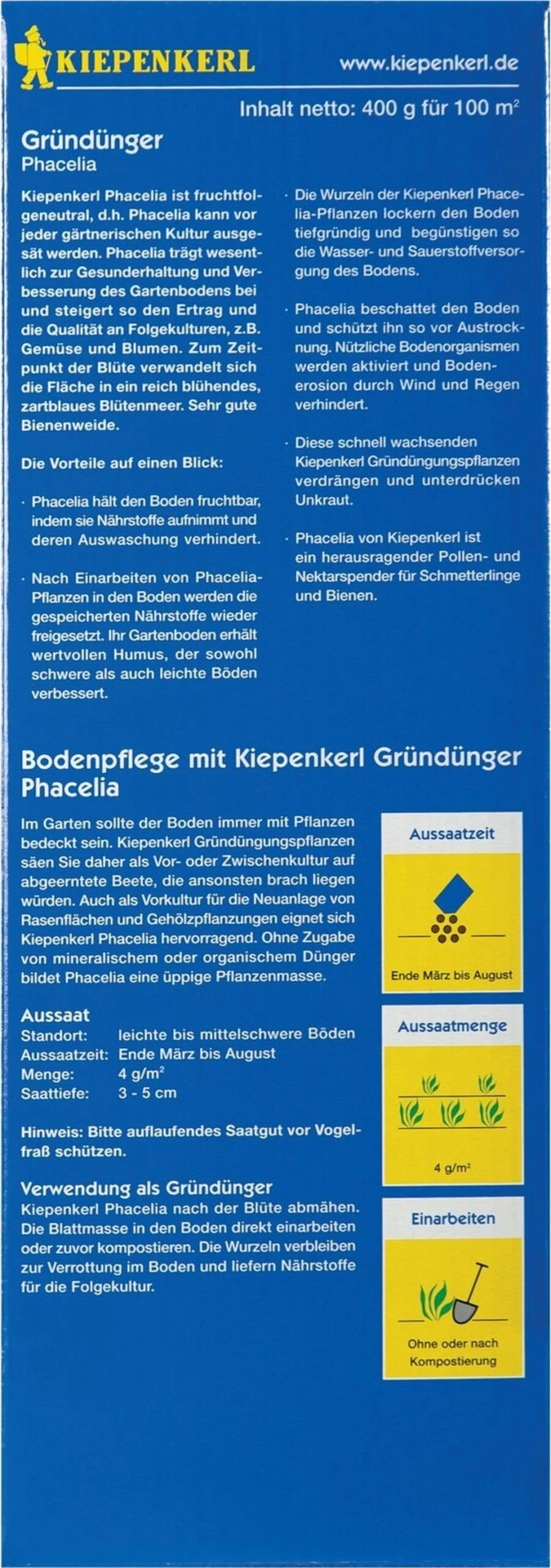 Phacelia (Mega-Pack), 400 G 3 Phacelia (Mega-Pack), 400 G