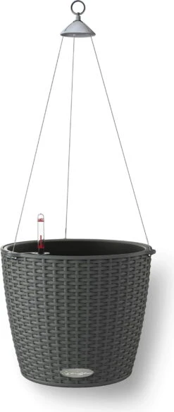 LECHUZA Blumenampel NIDO Cottage 28, Granit