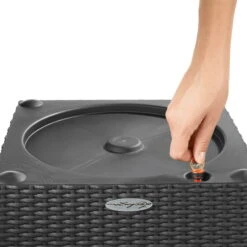 LECHUZA Pflanzgefäß CUBE Cottage 40, Mokka -Deutschland Gartenbedarf Verkäufe 2024 lechuza cube cottage 40 pflanzgefaess komplett set 795965 de