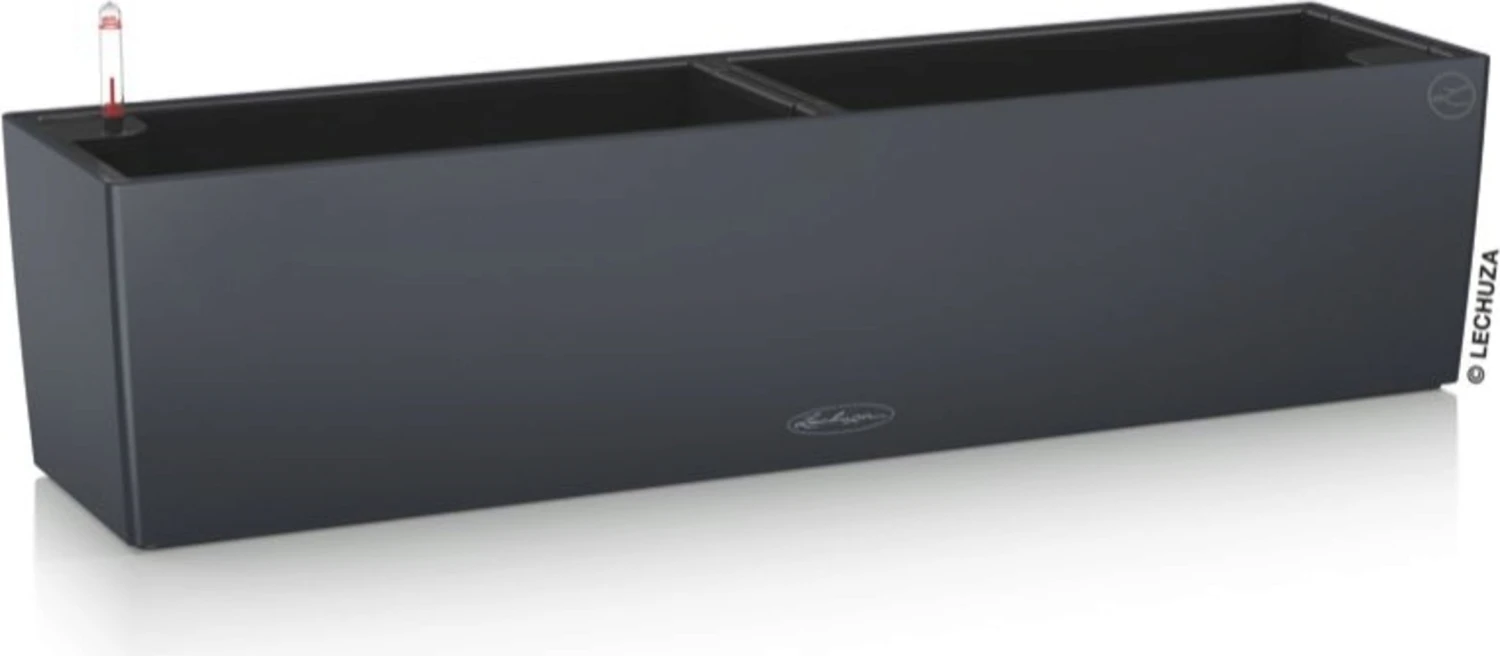 LECHUZA Pflanzgefäß BALCONERA Color 80, Schiefergrau 5 LECHUZA Pflanzgefäß BALCONERA Color 80, Schiefergrau – Bild 3