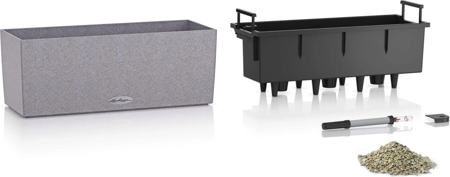 LECHUZA Pflanzgefäß BALCONERA Stone 50, Steingrau 7 LECHUZA Pflanzgefäß BALCONERA Stone 50, Steingrau – Bild 5