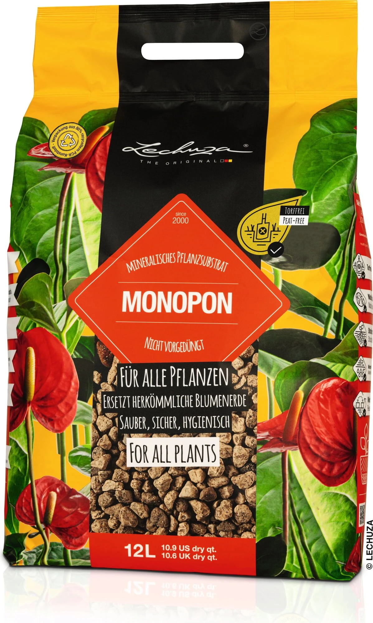 LECHUZA Substrat Mono-PON, 12 Liter 3 LECHUZA Substrat Mono-PON, 12 Liter